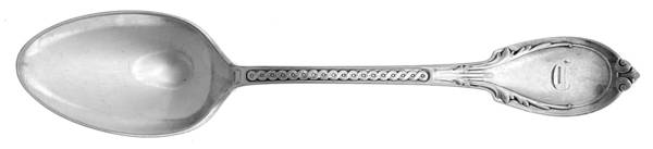 Roman (Silverplate, 1866) Monogram Teaspoon