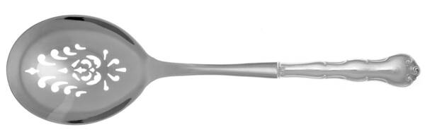 Rondo (Sterling, 1951, No Monograms) Casserole Spoon with Pierced Stainless Bowl HC