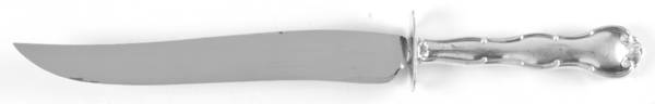 Rondo (Sterling, 1951, No Monograms) Large Stainless Blade Roast Carving Knife