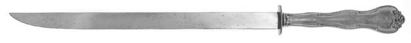 Rondo (Sterling, 1951, No Monograms) Ham Slicer Knife with Stainless Blade