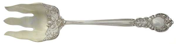 Royal Oak (Sterling, 1902, No Monograms) Oversize Solid Salad Servng Fork