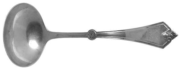 Rosette (Sterling, 1868) Solid Gravy Ladle