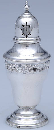 Rose Scroll (Sterling, Hollowware) Salt Shaker