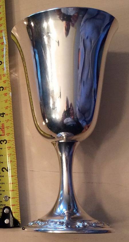 Rose Scroll (Sterling, Hollowware) Water Goblet