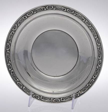 Rose Scroll (Sterling, Hollowware) Sterling Tidbit Tray