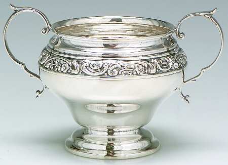 Rose Scroll (Sterling, Hollowware) Mini Open Sugar Bowl