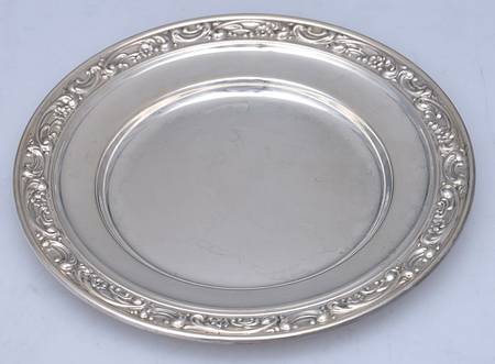 Rose Scroll (Sterling, Hollowware) Bread Plate