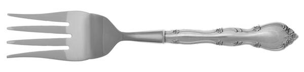 Rose Tiara (Sterling, 1963) Cold Meat Fork Large, Stainless Tines HC