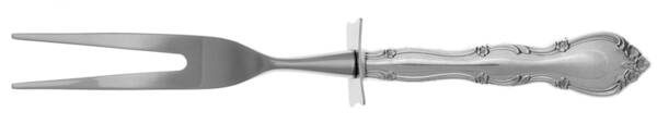 Rose Tiara (Sterling, 1963) Carving Fork Small with Stainless Prongs HC