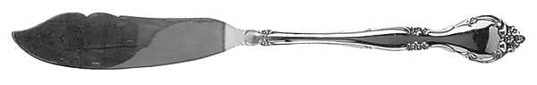 Rose Tiara (Sterling, 1963) Flat Handle Master Butter Knife