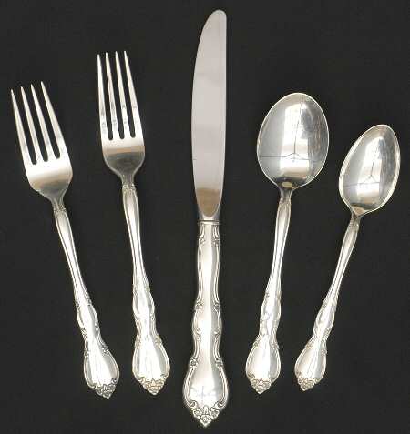 Rose Tiara (Sterling, 1963) 5 Piece Place Setting