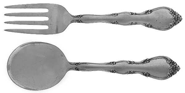 Rose Tiara (Sterling, 1963) 2 Pc Baby Set (BF, BS)