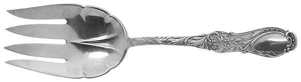 Rouen (Sterling, 1892) Large Solid Fish Serving Fork