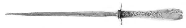 Royal (Silverplate, 1888) Large Roast Steel Rod Knife Sharpener