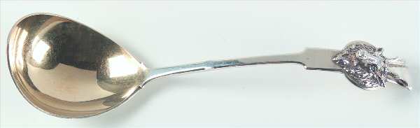 Saxon Stag (Coin, 1855) Solid Gravy Ladle
