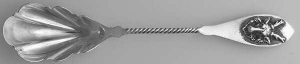 Saxon Stag (Coin, 1855) Sugar Shell Spoon