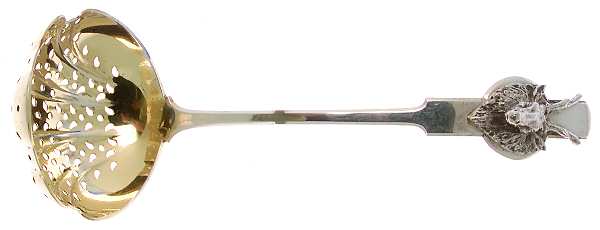 Saxon Stag (Coin, 1855) Large Sugar Sifter by Gorham Silver