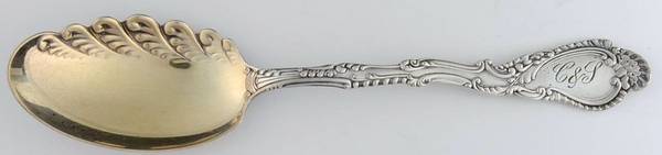Saxony (Silverplate, 1891, No Monograms) Sorbet Spoon
