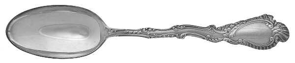Saxony (Silverplate, 1891, No Monograms) Tablespoon (Serving Spoon)