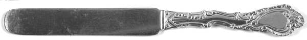 Saxony (Silverplate, 1891, No Monograms) Solid Breakfast Knife