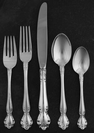 Secret Garden (Sterling, 1959, No Monograms) 40 Piece Estate Set