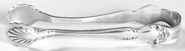 Secret Garden (Sterling, 1959, No Monograms) Sugar Tongs