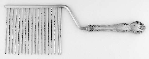 Secret Garden (Sterling, 1959, No Monograms) Cake Breaker with Silverplate Prongs