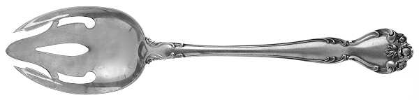 Secret Garden (Sterling, 1959, No Monograms) Pierced Tablespoon (Serving Spoon)