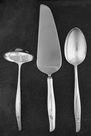 Sea Rose (Sterling, 1958, No Monograms) 3 Piece Completer Set