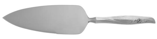 Sea Rose (Sterling, 1958, No Monograms) Pie Server with Serrated Stainless Blade HC