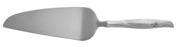 Sea Rose (Sterling, 1958, No Monograms) Pie and Cake Server with Stainless Blade HC