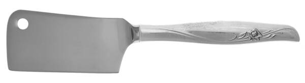Sea Rose (Sterling, 1958, No Monograms) Cheese Cleaver with Stainless Blade HC