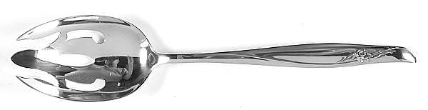 Sea Rose (Sterling, 1958, No Monograms) Pierced Tablespoon (Serving Spoon)