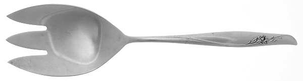 Sea Rose (Sterling, 1958, No Monograms) Solid Salad Serving Fork