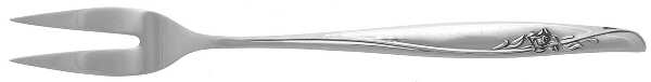 Sea Rose (Sterling, 1958, No Monograms) Short Handle Pickle/Olive Fork