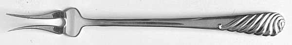 Sea Sculpture (Sterling, 1986) Short Handle Pickle/Olive Fork