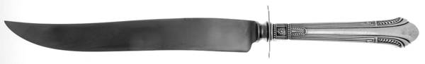 Shamrock V (Sterling, 1931) Large Carving/Roast Knife StnlBl w/Sterling Guard