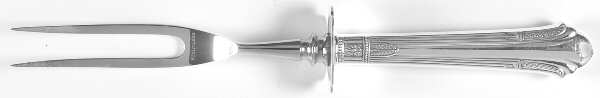 Shamrock V (Sterling, 1931) Small Steak Carving Fork with Stainless Prongs