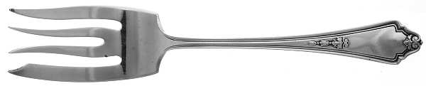Shelburne (Silverplate, 1914) Small Solid Cold Meat Serving Fork