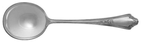 Shelburne (Silverplate, 1914) Round Bowl Soup Spoon (Gumbo)