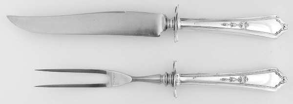 Shelburne (Silverplate, 1914) Small Stainless Blade 2-Piece Steak Carving Set