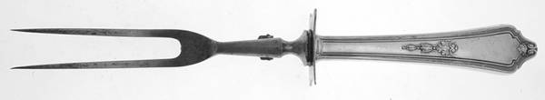 Shelburne (Silverplate, 1914) Large Stainless-Prong Roast Carving Fork