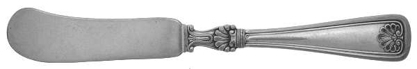 Shell (Silverplate, 1905, No Monograms) Flat Handle Butter Spreader