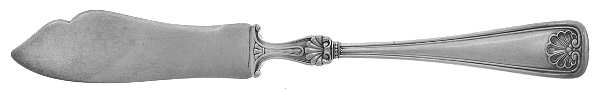 Shell (Silverplate, 1905, No Monograms) Flat Handle Master Butter Knife