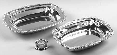 Shell & Gadroon (Silverplate, Hollowware) Double Vegetable Bowl