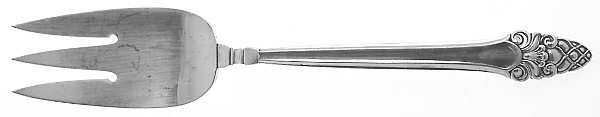 Sovereign-Old (Sterling, 1941, Old)  Small Solid Cold Meat Serving Fork