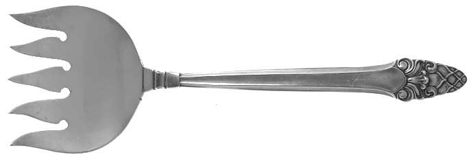 Sovereign-Old (Sterling, 1941, Old)  Large Solid Tined Sardine Serving Fork