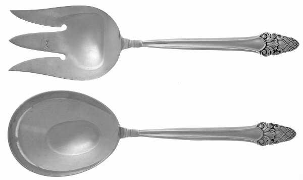 Sovereign-Old (Sterling, 1941, Old)  (2 Pc) Solid Salad Set