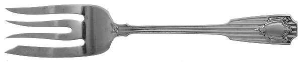 Spotswood (Sterling, 1912) Small Solid Cold Meat Serving Fork