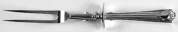 Spotswood (Sterling, 1912) Large Stainless-Prong Roast Carving Fork